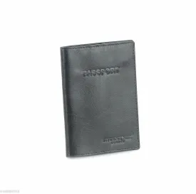 Trenz leather passport cover  #TW04 Black