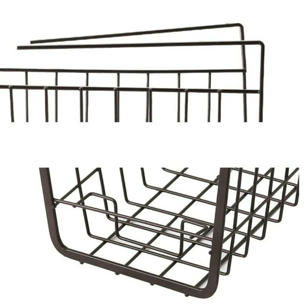 Under Shelf Basket Wire Hanging Shelves Storage Rack