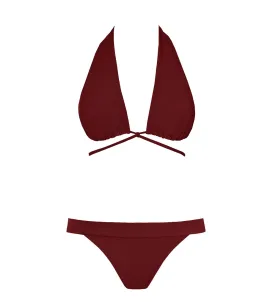 Versatile   Cheeky Bikini Set Merlot