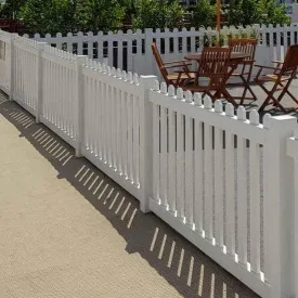 White Picket Temporary Fence