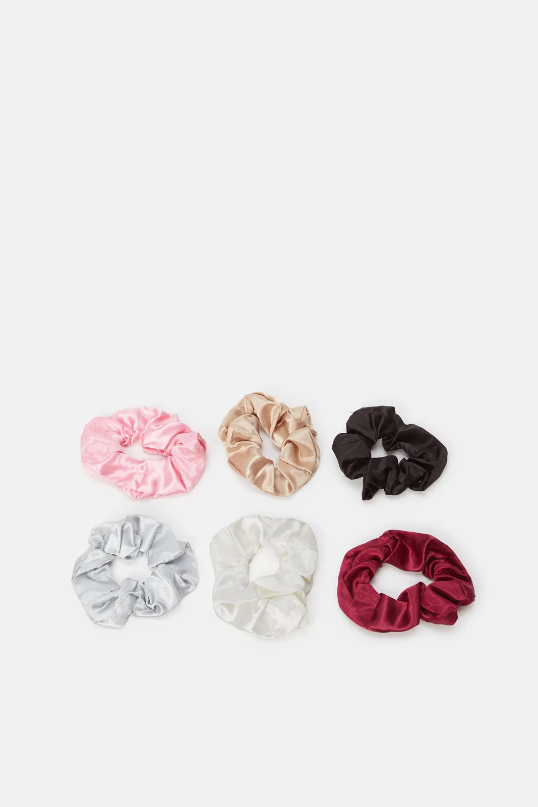 Women Assorted Hair Scrunchies Box Set (6 Piece)