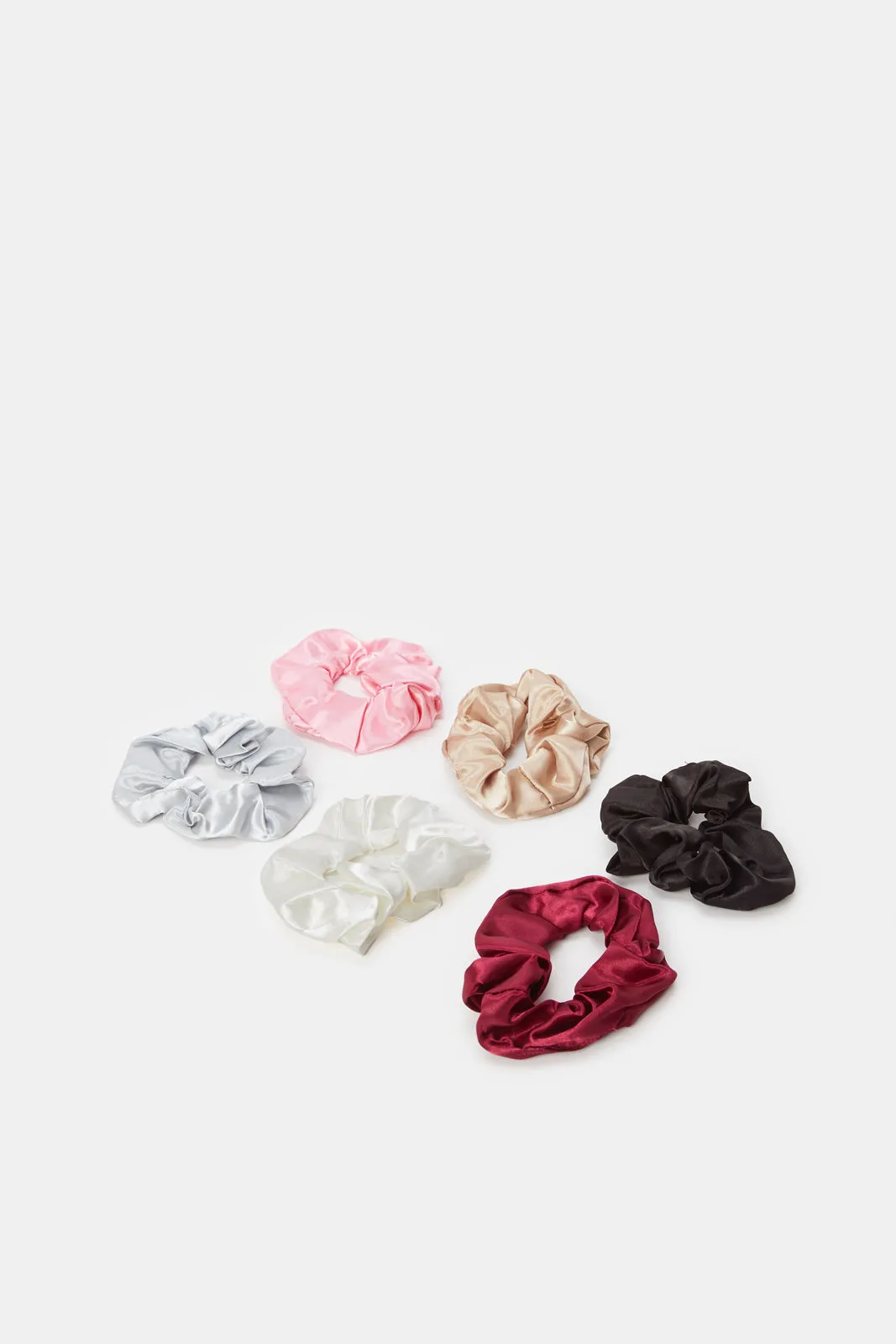 Women Assorted Hair Scrunchies Box Set (6 Piece)