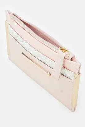 Women Pink Card Holder Wallet